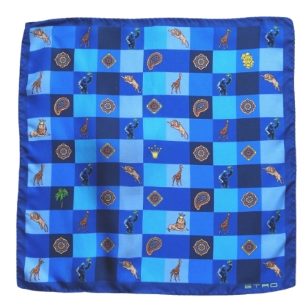 ETRO Men's Pochette Jamul Silk Pocket Square New